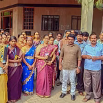 Village Assistants protest at Trichy Collectorate